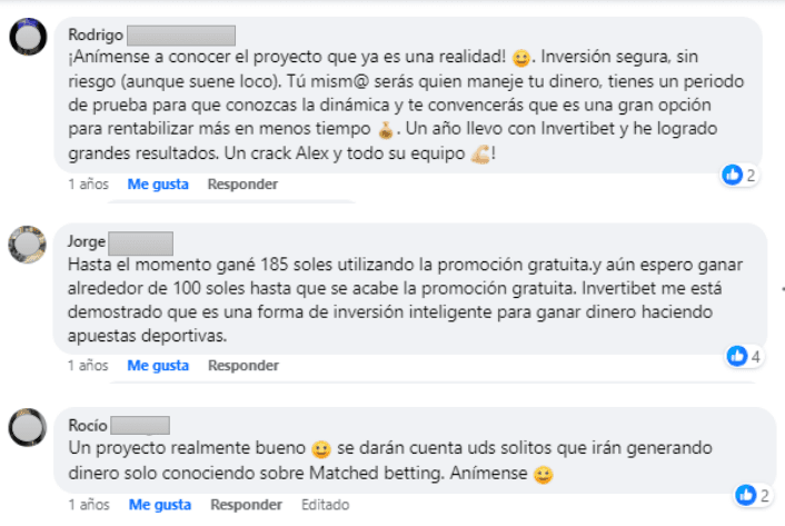 Testimonio 1 de Invertibet